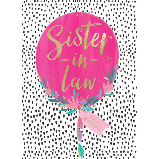 Picture of SISTER IN LAW HAPPY BIRTHDAY CARD